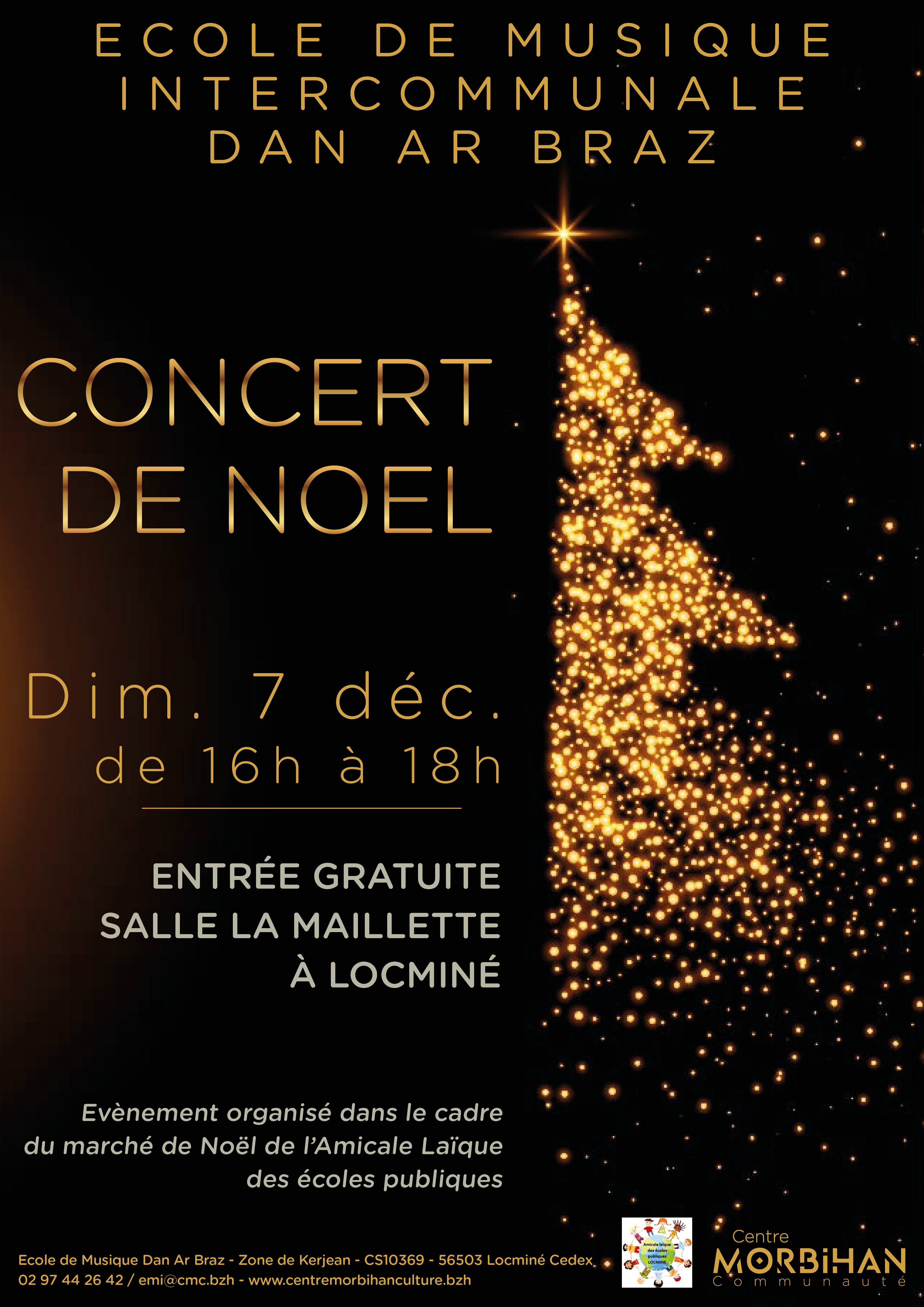 Affiche concert de Noël