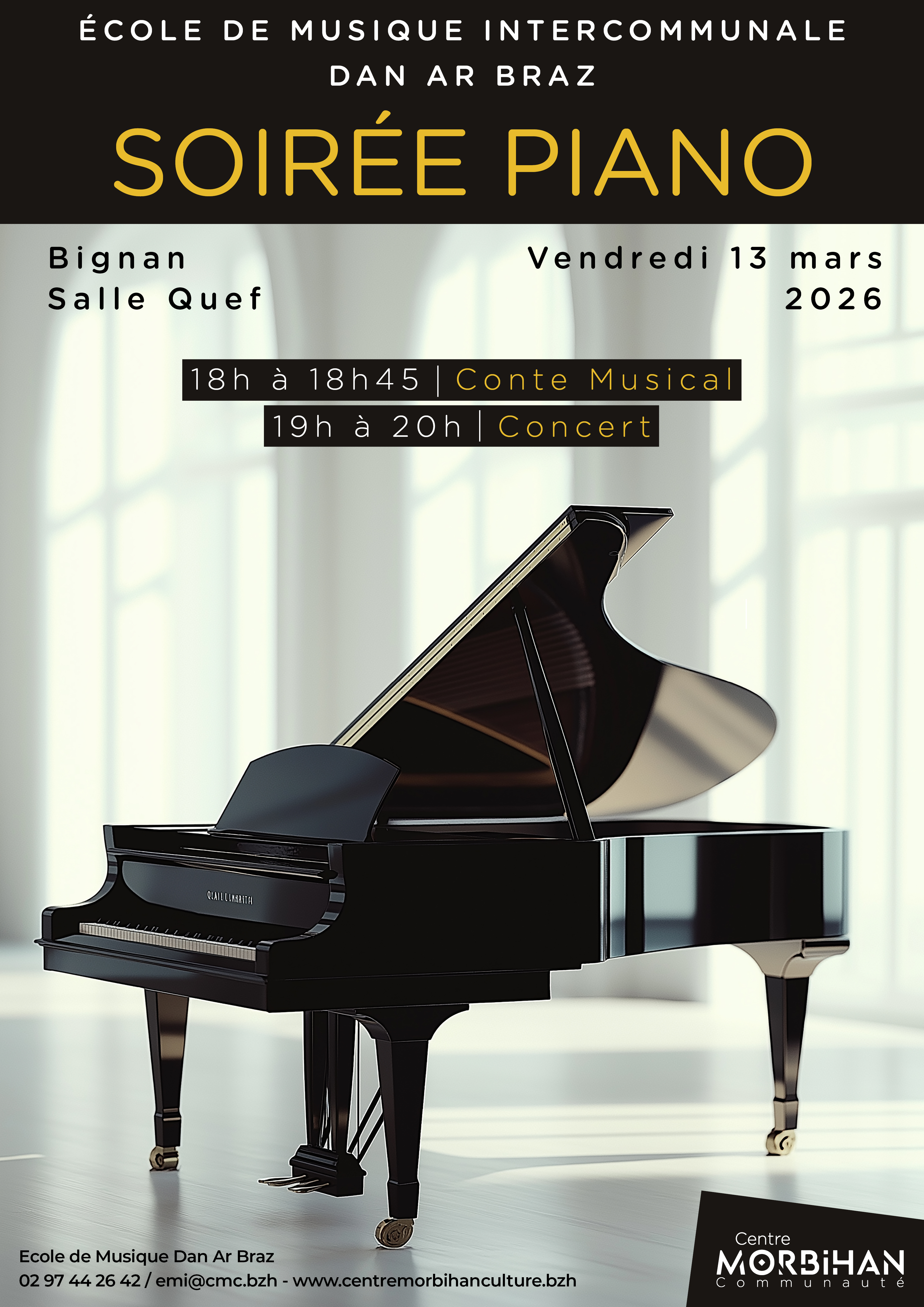 Soirée piano - 13 mars 2026